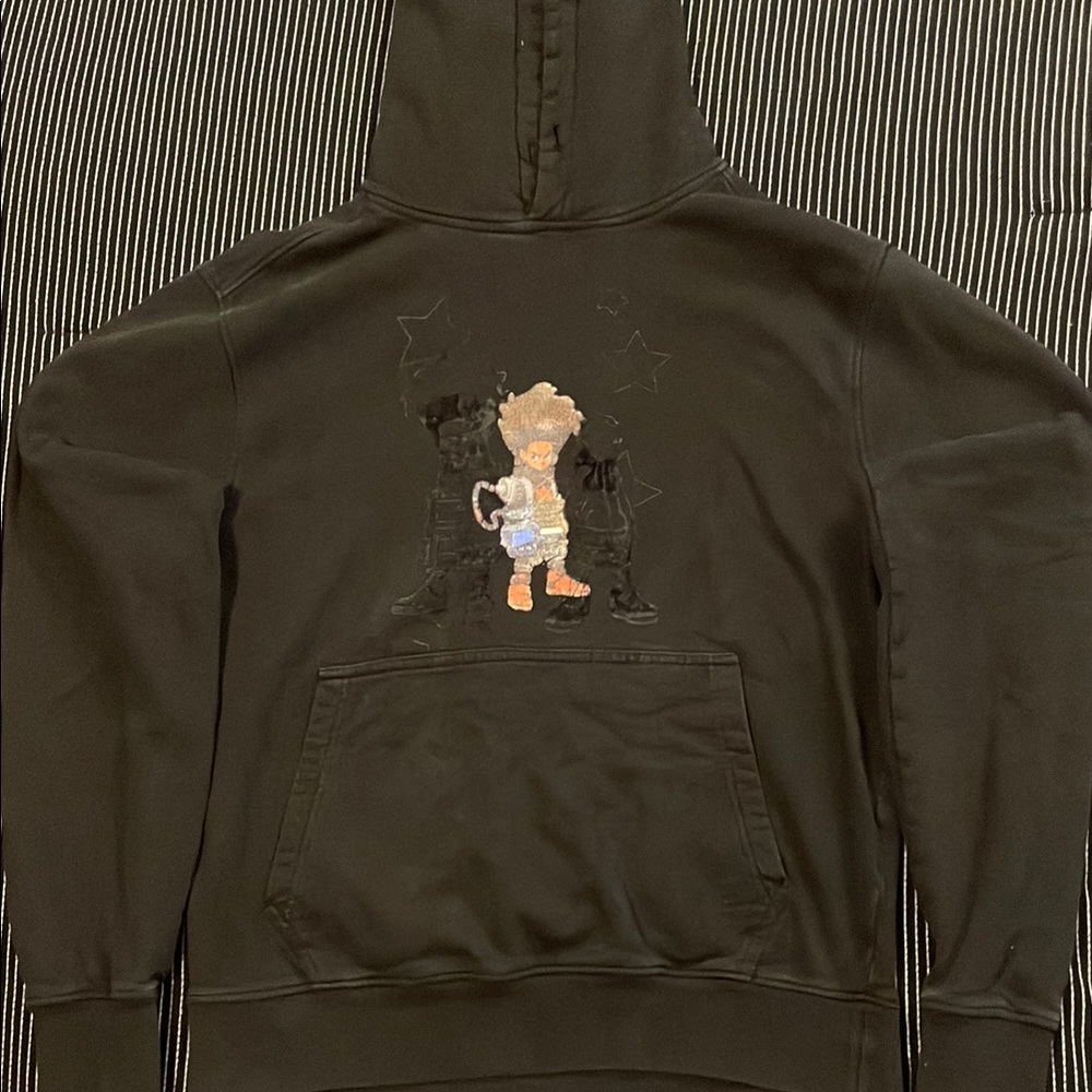 Black Hoodie with Graphic Design